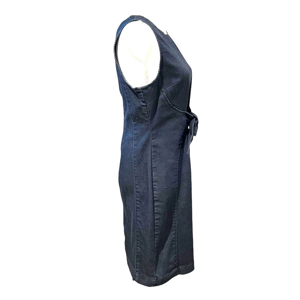 Anthropologie Holding Horses Womens Western Denim Dress Size 10 Minimalist - Picture 7 of 14
